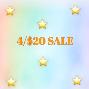 ⭐️4/$20⭐️ SALE!!